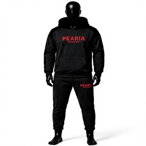 Ensemble de survêtement en coton pour homme, sweat-shirt et pantalon de jogging, coupe-vent, respirant, léger, vêtements de sport décontractés - Product Image 1