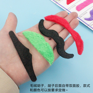 6 piezas de accesorios de disfraz de peluche de poliéster verde de medio quilate para festival irlandés y carnaval - Product Image 3