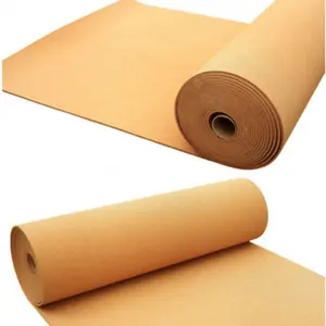 Rolos de cortiça naturais de 2mm, almofada de cortiça natural de boa qualidade para piso
