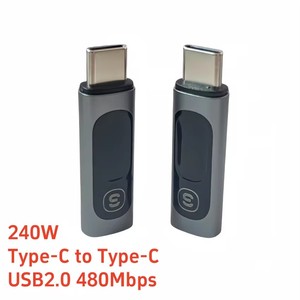 <span class=keywords><strong>Essager</strong></span> อะแดปเตอร์ USB2.0 OTG 240W ชาร์จเร็ว USB C TO Type C อะแดปเตอร์แสดงผลขั้วต่อ OTG สำหรับ Samsung Xiaomi Huawei Lenovo - Product Image 1