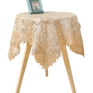 Corredor de mesa bordado para organza de jantar com tapetes para decoração de casamento