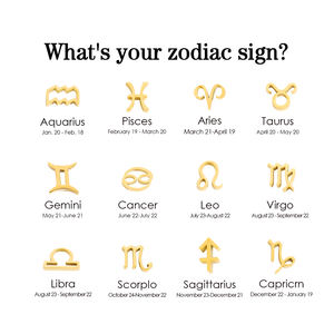 EManco NEW 316 ciondoli con ciondolo segno zodiacale in acciaio inossidabile per gioielli da donna accessori fai da te - Product Image 4