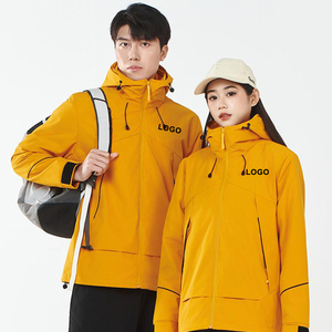 แขนซิปสำหรับปีนเขากันน้ำแบบใหม่ผ้าไนลอนนิ่มน้ำหนักเบาไม่มีลายสำหรับผู้ชาย - Product Image 5