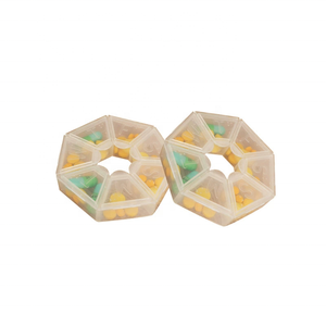 Organizador de Pastillas Semanal Portátil de Plástico Transparente con 7 Compartimentos Redondos, Personalizable al por Mayor, para Viajes - Product Image 6
