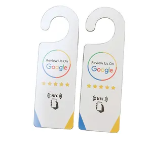 Matte Surface Nice Google Map Reviews Nfc PVC Hang Card Sticker
