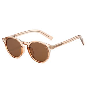 Vente flash - Lunettes de <span class=keywords><strong>soleil</strong></span> polarisées UV400 de haute qualité pour femmes - Monture transparente - Lunettes de <span class=keywords><strong>soleil</strong></span> rondes tendance - Product Image 2