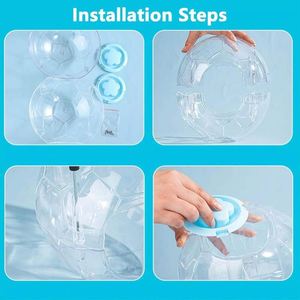 12cm-20cm Cute Golden Bear Hamster Exercise <b>Running</b> Ball Plastic <b>Pet</b> Toy for Dogs Cats Rabbits Food Leakage Amusement - Product Image 3