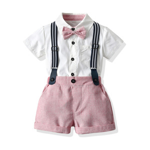 Ensemble 2 pièces décontracté pour garçons : chemise à carreaux et short en jean – Collection 2026 - Product Image 5