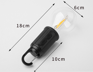 Offre Spéciale filament ABS 3000K 100LM accrocher trois étapes lumière de gradation recharge Type C solaire led lanterne LED lampe de camping - Product Image 3