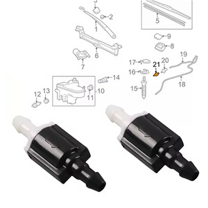 Válvula de Retención para Manguera de Lavaparabrisas 85321-26020 para Autos Toyota y Lexus, Nylon Negro - Product Image 1
