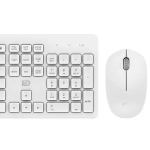 OEM iK7300 FD 2,4 GHz Slim Full Size Silent Wireless Tastatur-und Maus kombination mit USB-Nano-Empfänger für PC