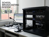 240W Ekonomik Mikser Amfi, 4 Mikrofon Girişli (2 XLR 48V Phantom), 2 Aux, MP3/FM/BT/TF, 70V/100V/4-16Ω, 100-240V, EMC