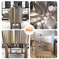Réacteur de 1500 litres en acier inoxydable SS316L avec agitateur pour le mélange de cristaux chimiques, réservoir de mélange automatique de peinture
