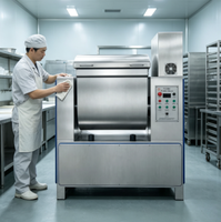 Mélangeur à pâte horizontal automatique grande capacité 250 kg pour l'industrie biscuière, mélange de pâte à biscuits riches en matières grasses par lot