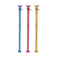 Étai de construction télescopique réglable en acier peint rouge, bleu, jaune pour la construction – Vente directe usine