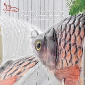 Lavello lento squame di pesce intagliate a mano molto uniche corpo Vivid realistico artificiale Hard Jointed Bait esche da pesca alla carpa - Product Image 4