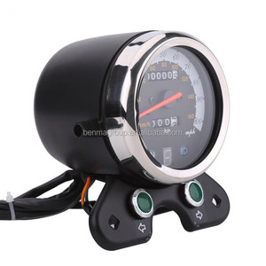 Top Qualité KMH MPH Universel <span class=keywords><strong>Moto</strong></span> Odomètre <span class=keywords><strong>Vintage</strong></span> Café Racer <span class=keywords><strong>Compteur</strong></span> <span class=keywords><strong>de</strong></span> <span class=keywords><strong>Vitesse</strong></span> pour GN125 CG125 JH70 C90 - Product Image 5