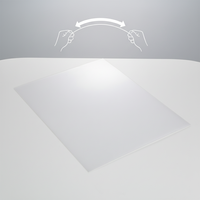 Panneau en polycarbonate résistant aux UV, diffuseur de lumière, largeur personnalisée 2100 mm, transmission 50-70 %, élimination de l'éblouissement, plaques solides en PC