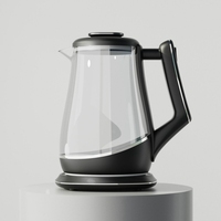 Bouilloire en acier inoxydable Bouilloire électrique Bouilloire en verre domestique Mise hors tension automatique théière électrique sans fil portable maison hôtel