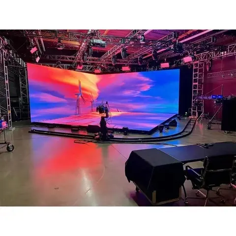 Pantalla Led de estudio VFX XR, 7680hz, motor irreal, 3D, VR, inmersiva, a todo Color, para interior, P2.6, producción Virtual