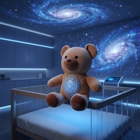 Robot Ours Sommeil 2026 : Machine à Bruit Blanc Apaisante avec 70 Mélodies, Minuteur, Rechargeable, Portable, Compagnon de Crèche, Cadeau