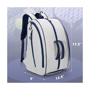 Sac à dos pour raquettes, sac de rangement étanche 600D pour équipement sportif, pour tennis, badminton, pickleball - Product Image 4