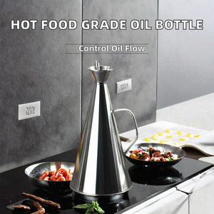 HOT Seller Essential Controllable Food Grade <b>Stainless</b> <b>Steel</b> Oven/Dishwasher/<b>Microwave</b> Safe Cooking Edible Oil Bottle 500ml - Product Image 2