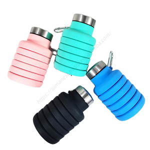 ขวดน้ำแบบพับได้ทำจากวัสดุซิลิโคนเกรดอาหารปลอดสาร BPA และรีไซเคิลได้ - Product Image 3