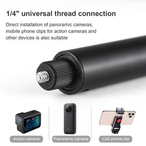 New 1.2M 7 Knots Kim Loại Dài Vô Hình Mở Rộng Phiên Bản Ảnh Tự Sướng Stick Không Thấm Nước Cầm Tay Gậy Núi Tripod Có Thể Mở Rộng <span class=keywords><strong>Monopod</strong></span> - Product Image 5