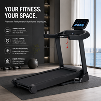 Caminadora K-FIT GSTB-5310 con Inclinación Automática de 20 Niveles, 16 km/h, Motor de 3 HP, Pantalla LED de 6 Pulgadas, Plataforma Ancha de 530 mm, Música por Bluetooth, para el Hogar