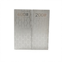 Plaque de ponçage diamantée électroplaquée simple face, grain 80/120/200/400, pour le lissage des bords de carrelage, granit, marbre, tampon de polissage manuel