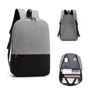 USB 充电端口学校背包，15.6英寸时尚背包，定制防盗商务笔记本电脑背包