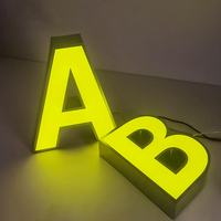 Letrero Personalizado para Tienda, Diseño de Letras con Iluminación LED Frontal, Letrero Luminoso para Negocios en Exteriores
