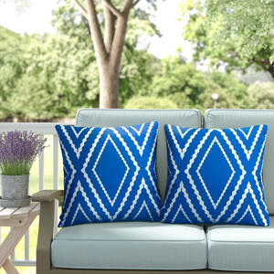 Housses Décoratives Imperméables Carrées à Rayures Brodées pour Coussins <span class=keywords><strong>de</strong></span> Transat, Canapé, Terrasse et Tente <span class=keywords><strong>de</strong></span> Jardin - Product Image 6