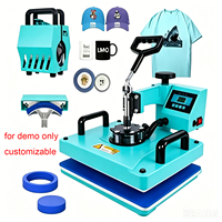 Machine de presse à chaud 5 en 1 neuve d'usine pour sublimation de logo personnalisé, impression par transfert thermique pour T-shirts, mugs, tasses, assiettes – Vente en gros