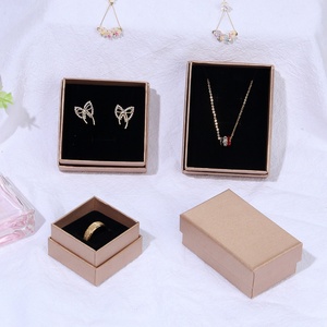 Boîte à bijoux sur mesure avec base et couvercle pour bagues, boucles d'oreilles, colliers, bracelets, emballage en papier de qualité supérieure - Product Image 5