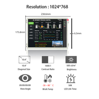Écran LCD industriel LEEHON 10,4'' 1024x768 G104XE-L03 pour panneau de contrôle de raffinerie, modules LCD 10,4 pouces