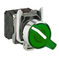 Interrupteur de transfert à trois vitesses Xb4bk133m5, éclairage, SPDT, ouverture de 22 mm, IP67, IP69, commande par bouton, série Harmony Xb4