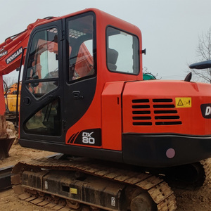 รถขุดขนาดเล็ก Doosan Dx80 แบบไฮดรอลิก  บุ้งกี๋ขนาด 0.32 เมตร น้ำหนัก 8 ตัน เครื่องยนต์ยันม่าร์ - Product Image 2