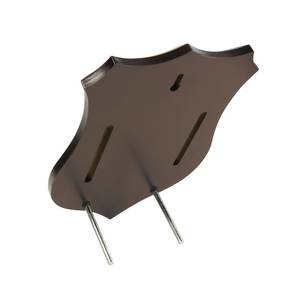 Placa de escudo de nuez 180X250X15mm Trofeo de premio de latón y metal impreso UV para ferias comerciales y bienvenido Material de papel de Bambú - Product Image 2