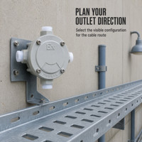 Boîte de jonction antidéflagrante en alliage d'aluminium pour usage industriel, 220V/380V, protection IP54 IP65 IP66, 6 prises, 12A, entrée de câble par conduit