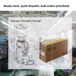 เครื่องบดกาแฟสแตนเลส Hatrsen <span class=keywords><strong>Mazzer</strong></span> แบบไฟฟ้า ใบมีดแบบแบน สำหรับใช้ในบ้าน OEM - Product Image 4