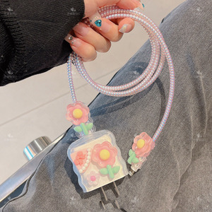 เคสป้องกันนิ่มลายการ์ตูนน่ารักสำหรับสายชาร์จอะแดปเตอร์ <span class=keywords><strong>iPhone</strong></span> 20W - Product Image 6