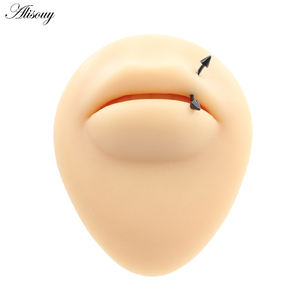Alisouy - Piercing de Ceja Curvo con Púas de Colores, 16g, de Acero Inoxidable, Tipo Banana, para Cartílago de la Oreja, <span class=keywords><strong>Tragus</strong></span>, Joyería de Uso Diario - Product Image 6