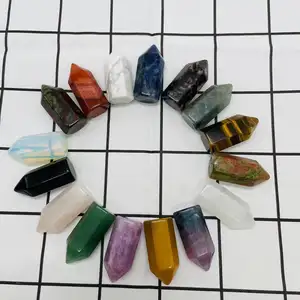 Batu Penyembuhan Kristal Rose Quartz Fluorite Howlite Labradorite Aventurine Batu Darah Kristal Titik Menara