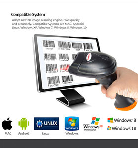 Escáner de código de barras portátil 2D CMOS Lecteur a main Escaner codigo barras <span class=keywords><strong>QR</strong></span> Lector de código Escaneo para soluciones POS almacén minorista - Product Image 6