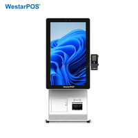 Systèmes de point de vente WestarPOS CRS001 18 pouces à écran unique, Windows 11 Pro, configuration élevée, processeur J6512 ou I5 12e génération