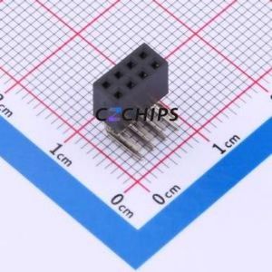 PM200-2-04-W-4.3 Pin Socket Bent Lead Through Hole,P=2mm Connector ( Jack Structure: 2x4P )( Pitch: 2mm )( Row Spacing: 2mm ) - Product Image 1