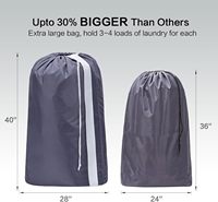 Sac à linge extra large, robuste, réutilisable, écologique, pliable, imperméable, grande capacité, logo personnalisé, compatible lave-linge et sèche-linge