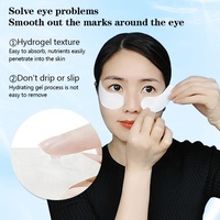 Patchs Hydrogel pour les Yeux à Marque Blanche – Ginseng, Curcuma, Centella, Herbes, Algues – Contre les Cernes – Grande Taille, Forme Croissant